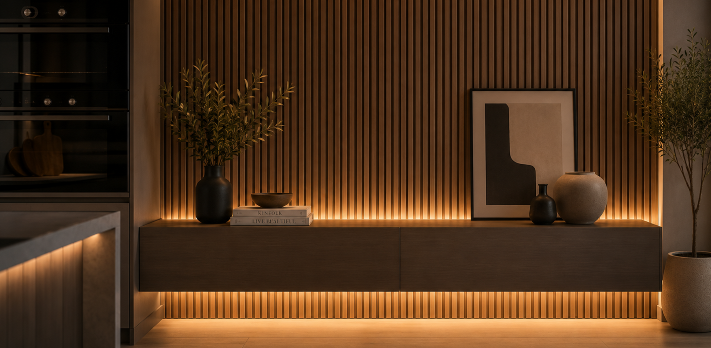 Slat Wall Lighting: How to Get the Look