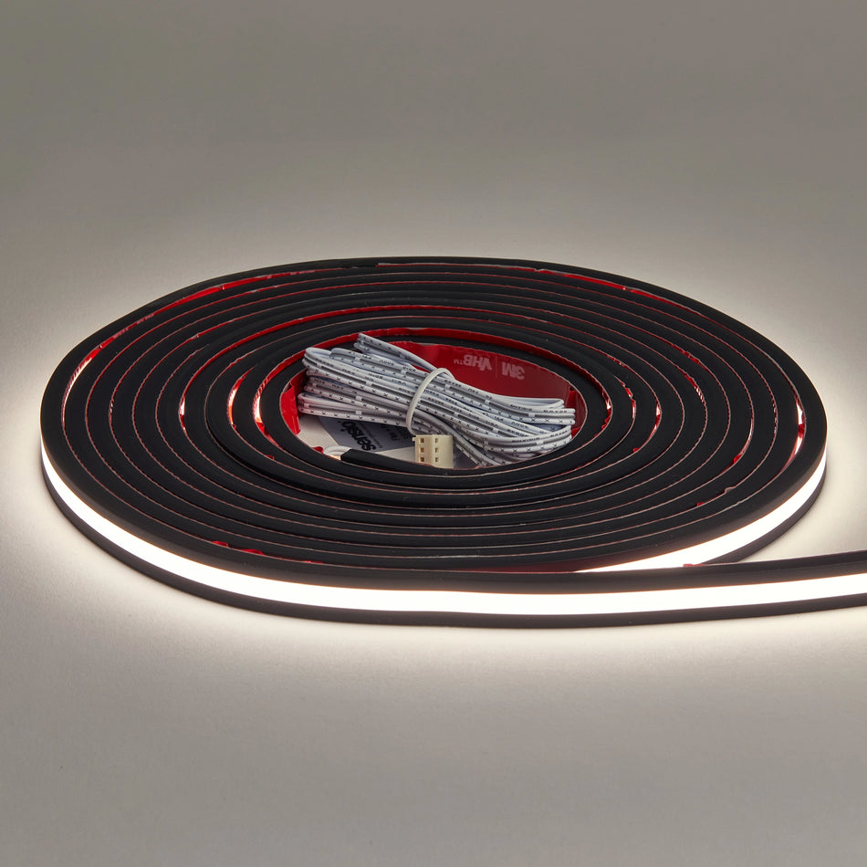 Flow 13mm Illuminated Flexible Silicone Profile - Black