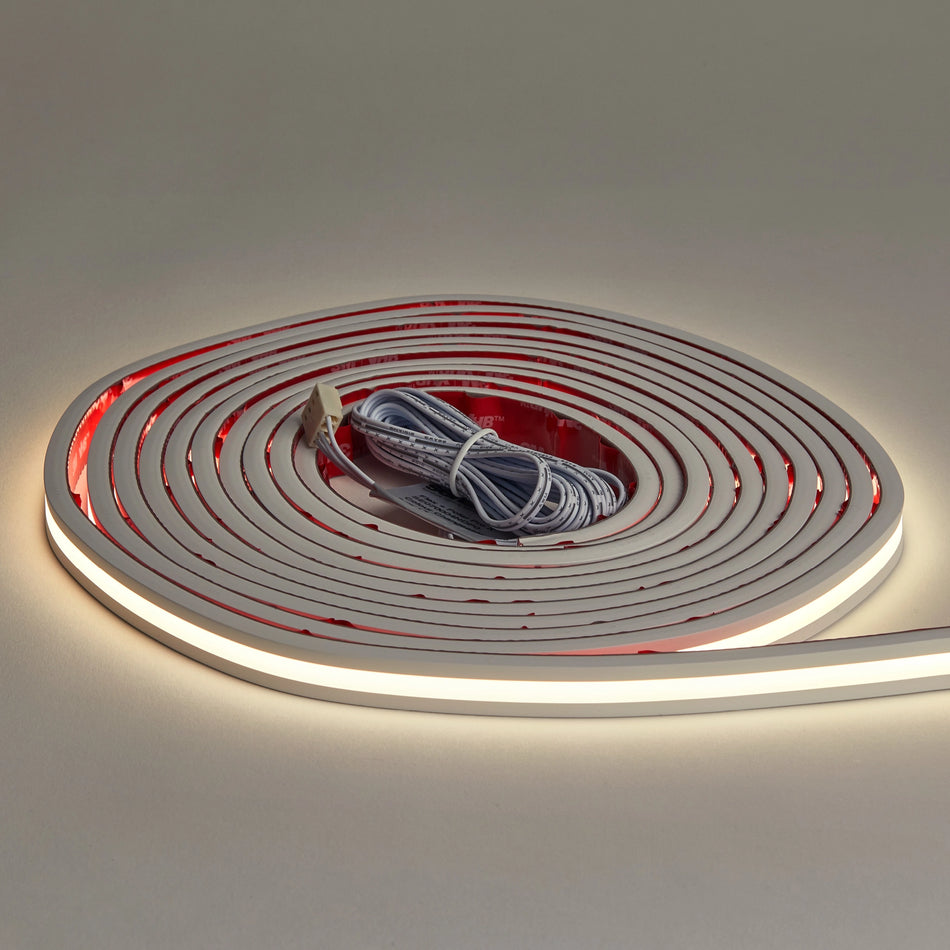Flow 13mm Illuminated Flexible Silicone Profile - White