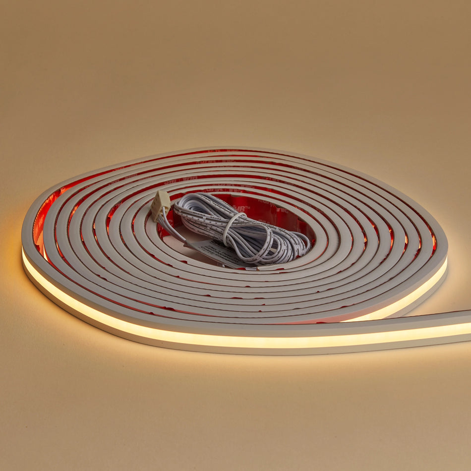 Flow 13mm Illuminated Flexible Silicone Profile - White