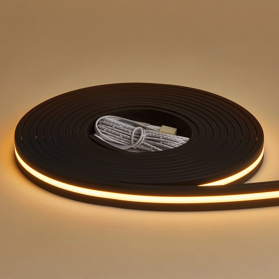 Flow 19mm Illuminated Flexible Silicone Profile - Black